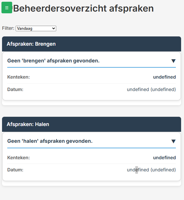 Beheerdersoverzicht mobiel
